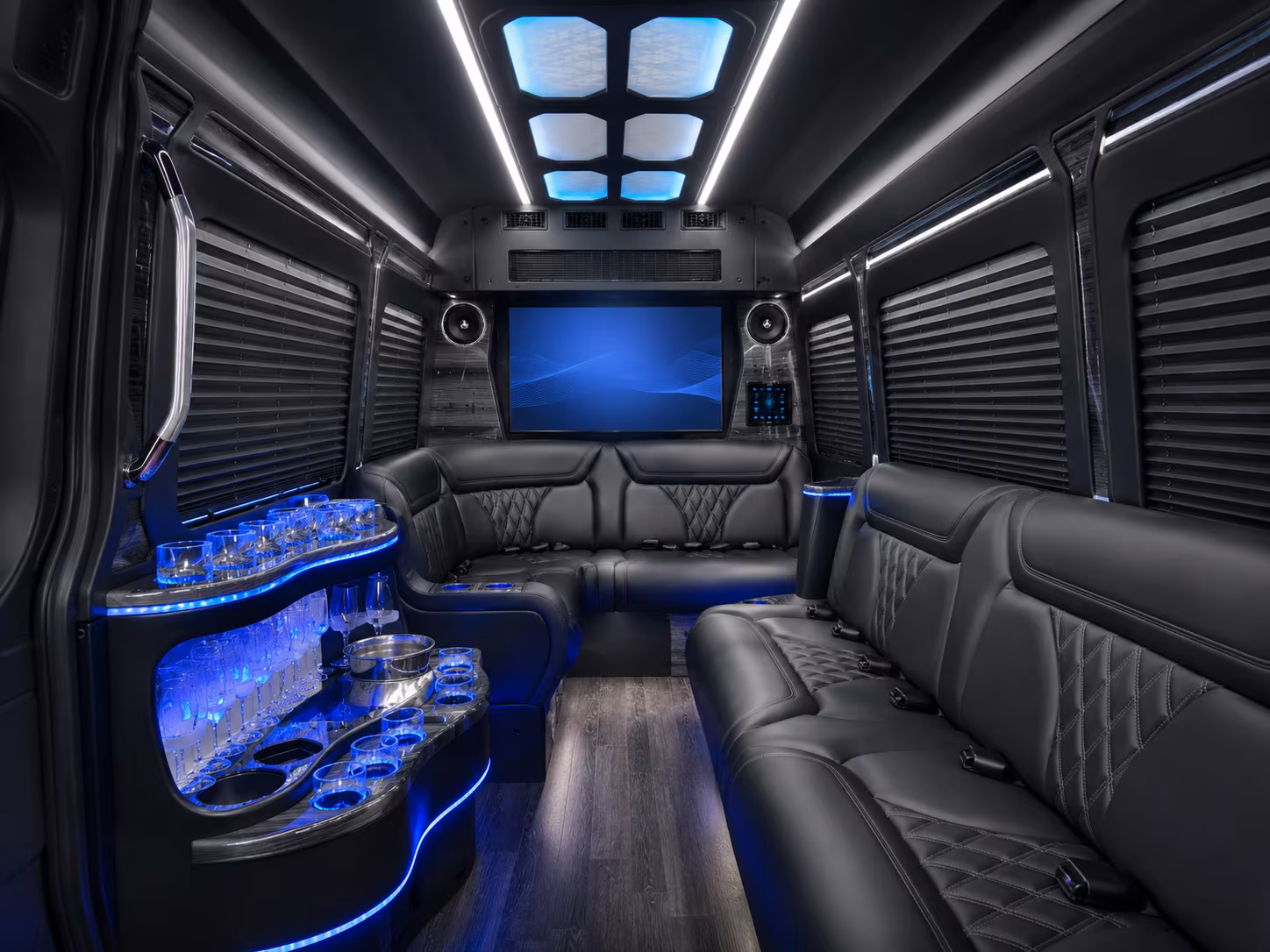 redwood city private event transportation onboard seating
